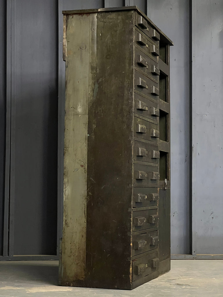 Primitive Wood Drawer Cabinet