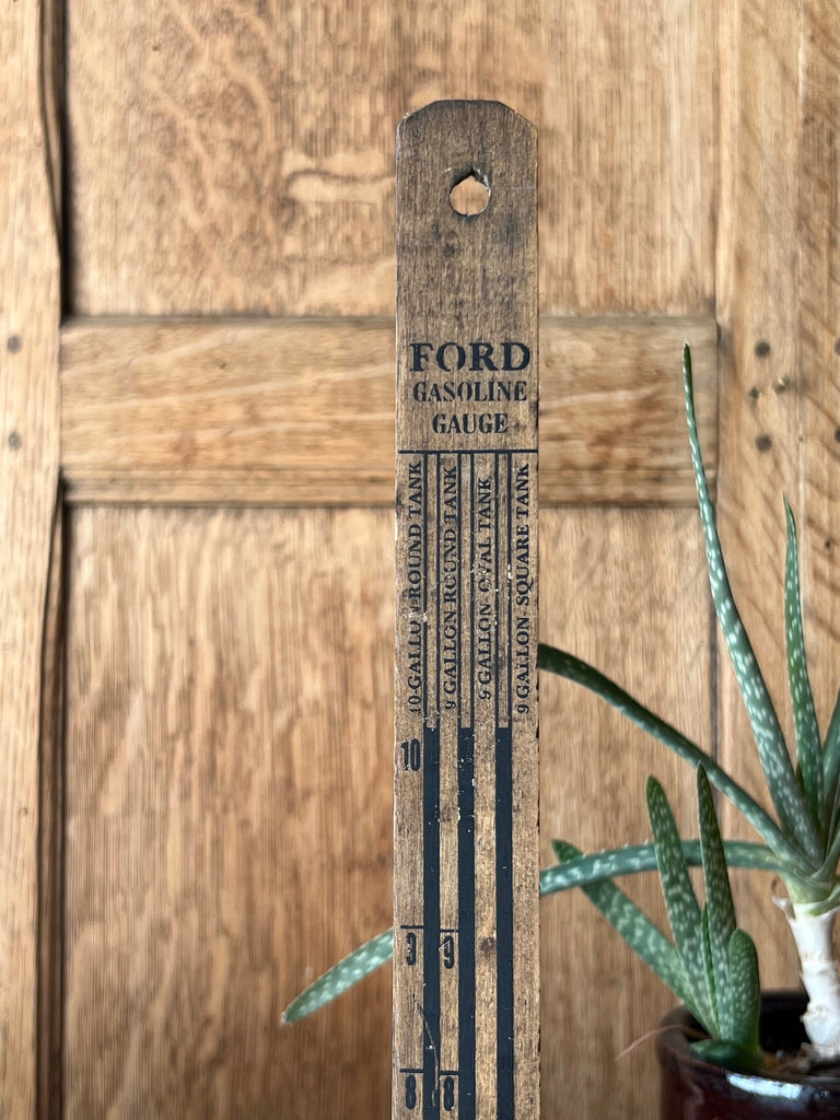 Antique Ford Wooden Gasoline Gauge, 1920s Model A Gas Gauge Dip Stick, Classic Car Decor, Ford Collectible