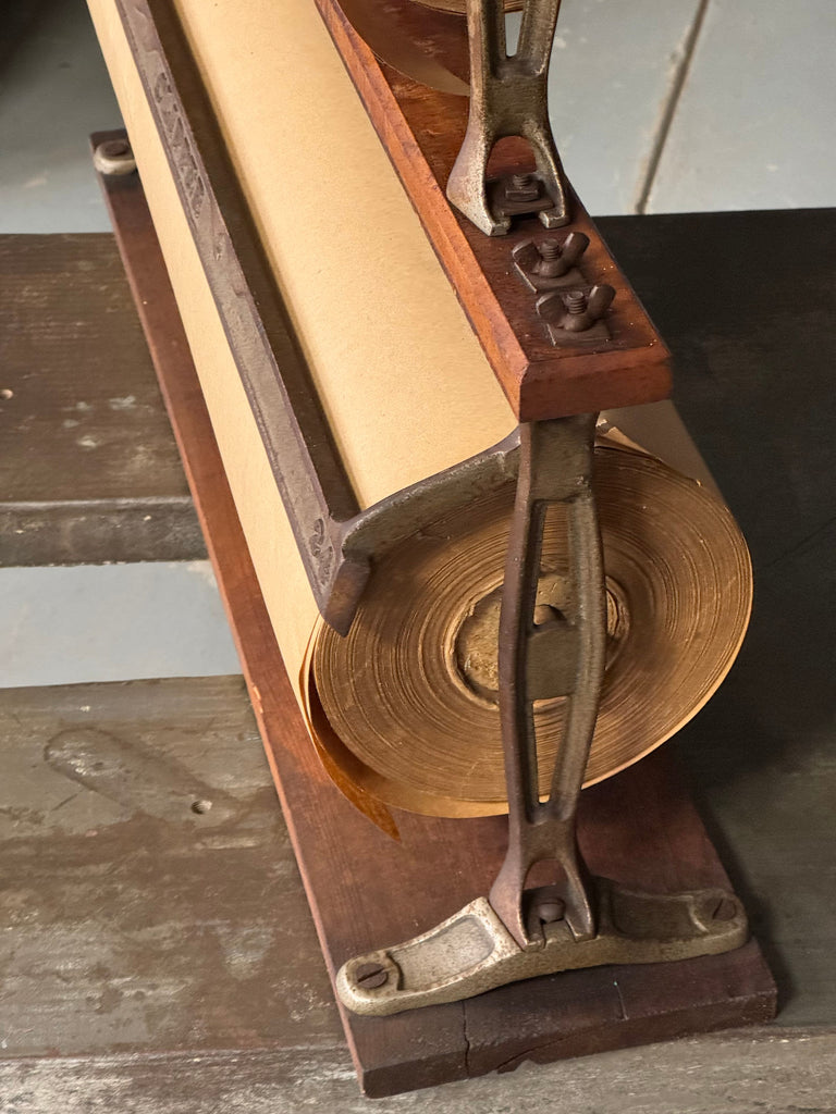 Antique Hardware Store Paper Holder, 18" And 24" Clipper Cast Iron Pap