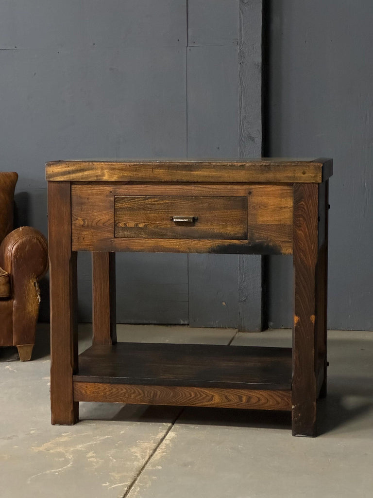 Antique Stone Top Printers Layout Table, Hamilton Industrial Workbench Table, Typesetters Table, Vintage Industrial Desk, Kitchen Island