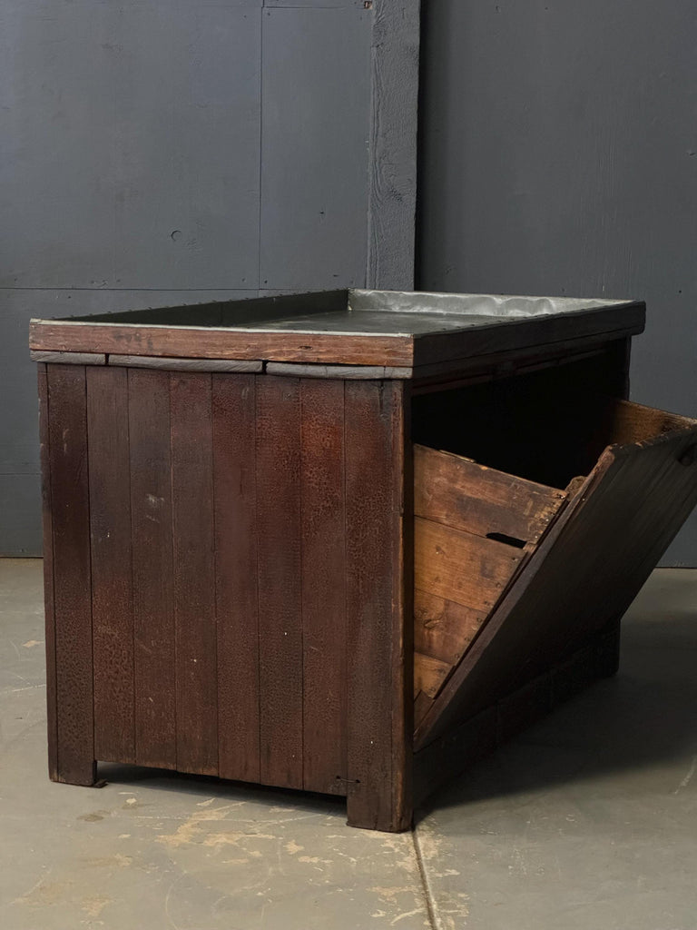 Antique Dry Sink, Antique Grain Bin, Rustic Primitive Storage, Decorative Storage, Wood Bar Cabinet, Farmhouse Kitchen Island