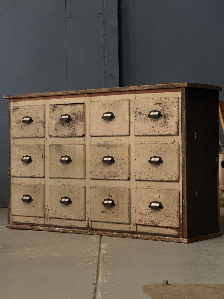 Large Apothecary Cabinet, Antique Wood Drawer Unit, Hardware Store Cabinet, Multi Drawer Cabinet, Primitive Farmhouse Cabinet, Haberdashery