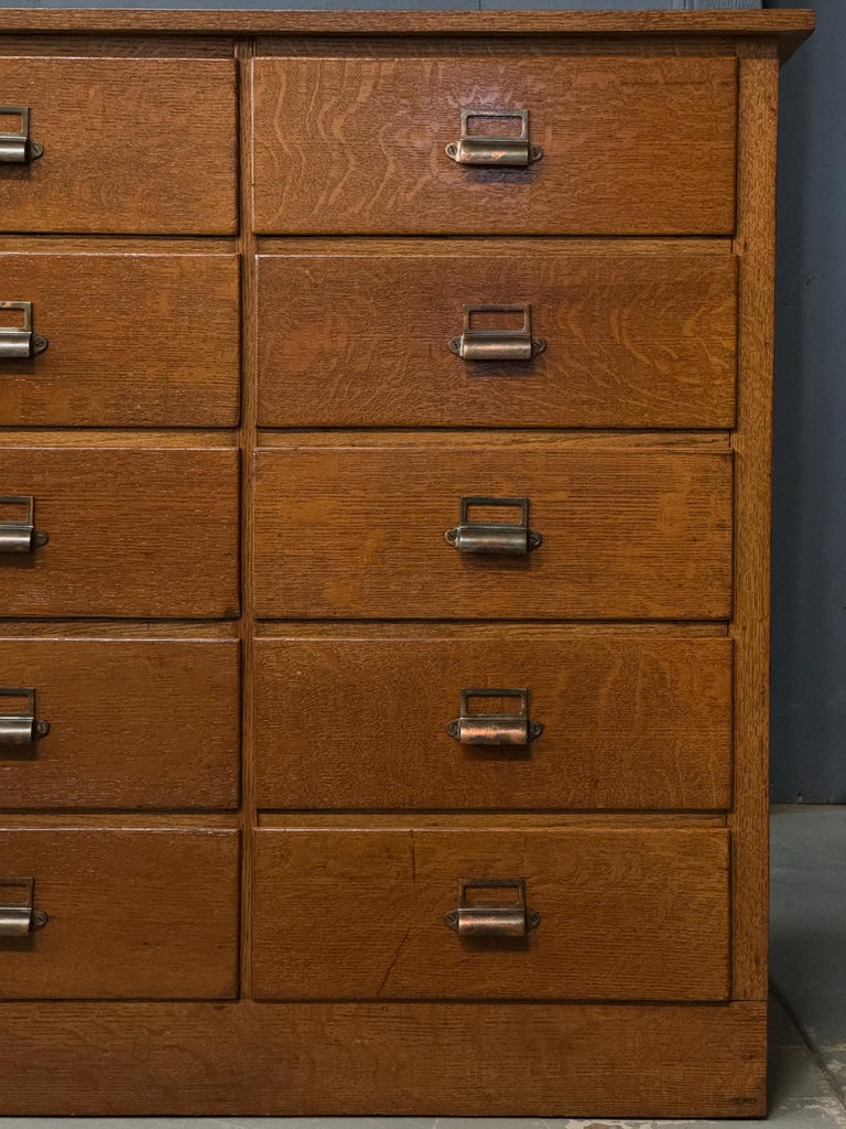 Antique Apothecary Cabinet, Oak File Cabinet, Parts Cabinet, Multi Drawer Cabinet, Entryway Furniture, Wood Drawer Unit