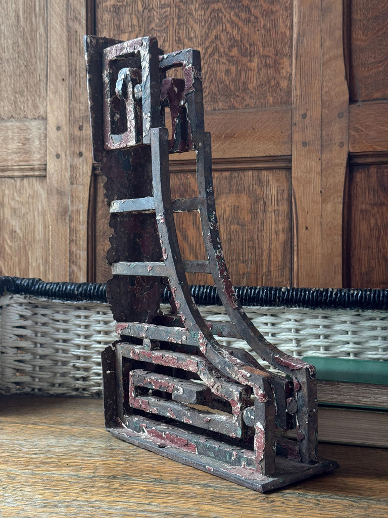 Antique Corbel, Wrought Iron Corbel, Metal Architectural Salvage, Metal Corbel, Industrial Decor