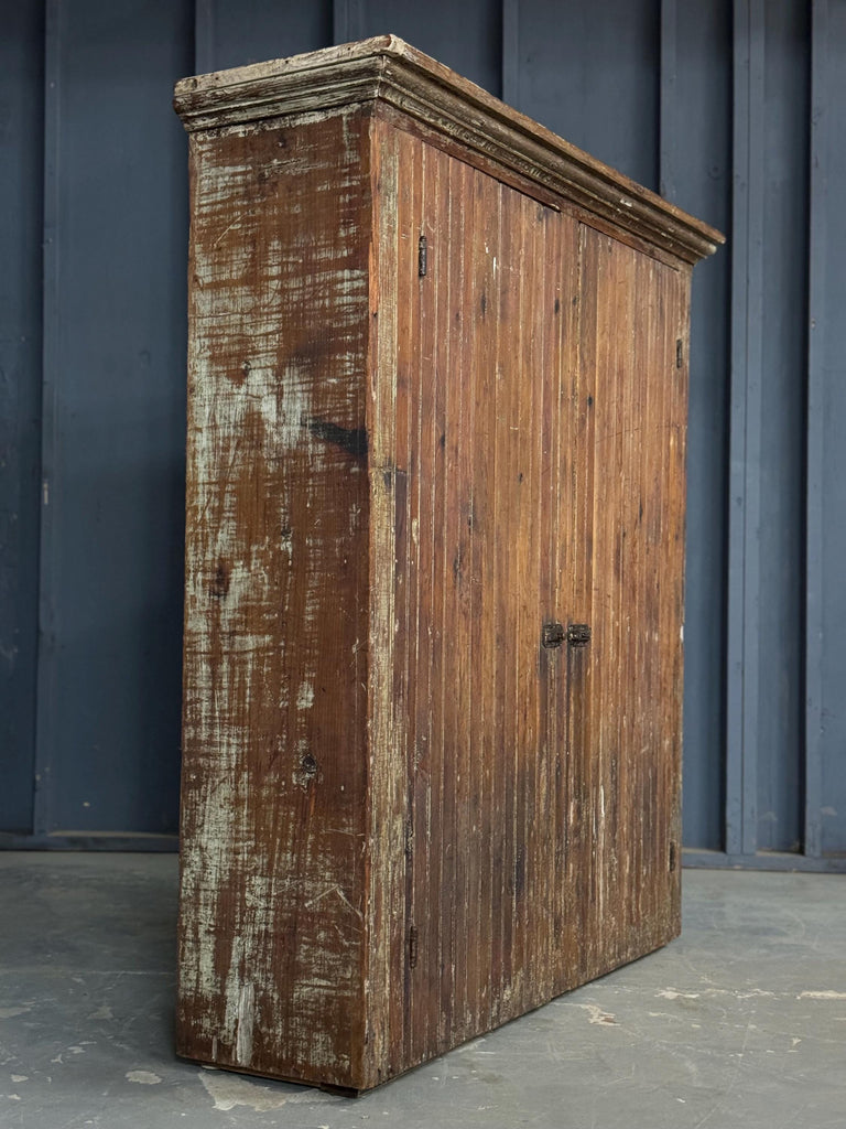 Antique Farmhouse Cabinet, Primitive Cabinet, Chippy Kitchen Storage Cabinet, Antique Entryway Cabinet