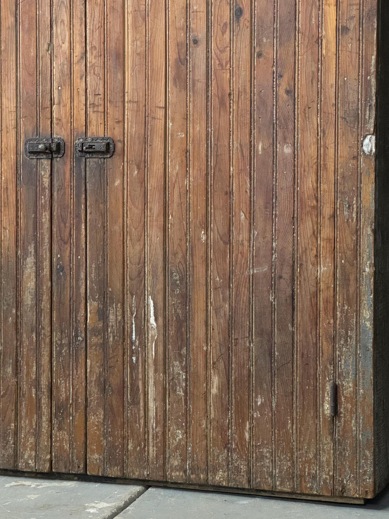 Antique Farmhouse Cabinet, Primitive Cabinet, Chippy Kitchen Storage Cabinet, Antique Entryway Cabinet