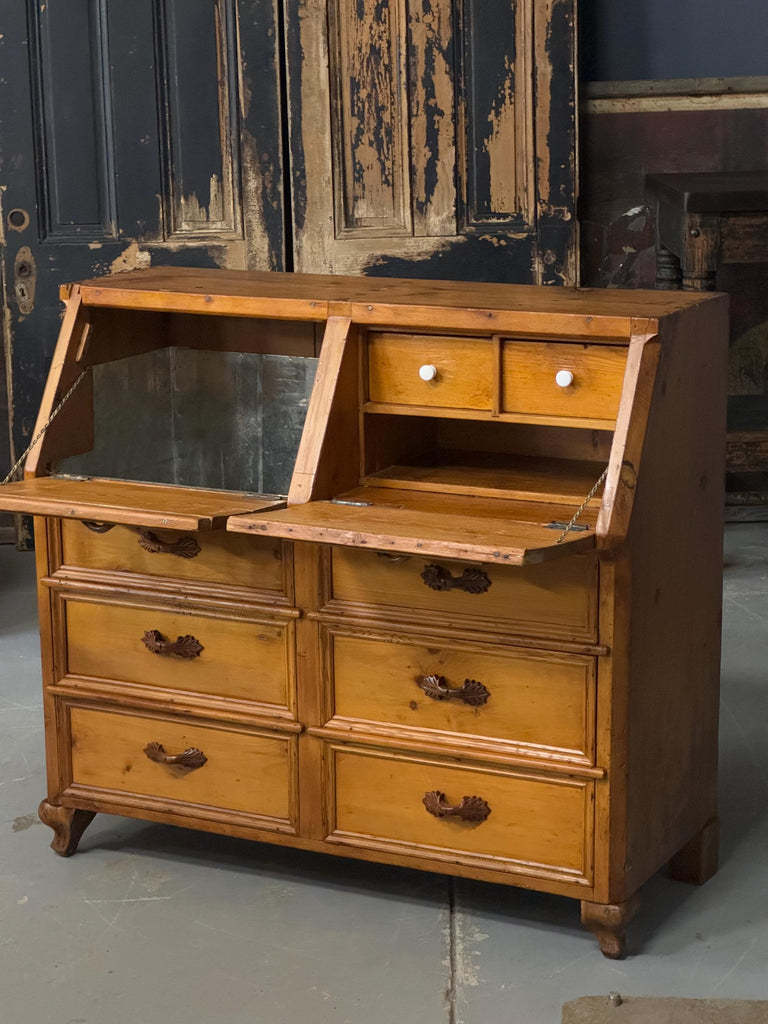 Antique Primitive Cabinet, Antique Secretary, Kitchen Dry Storage, Primitive Wood Desk, Entryway Furniture, Antique Grain Bin, Potato Bin