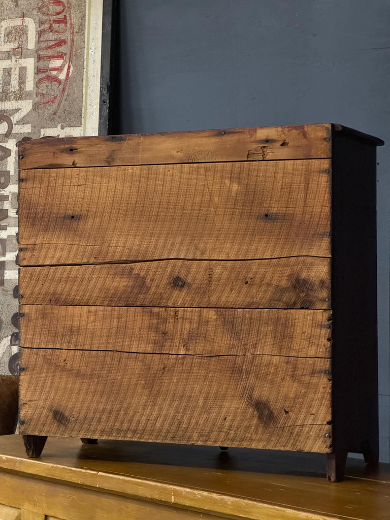 Small Antique Drawer Cabinet, Primitive Drawer Unit, Farmhouse Cabinet, Rustic Cabinet, Apothecary, Folk Art Furniture, Jewelry Cabinet