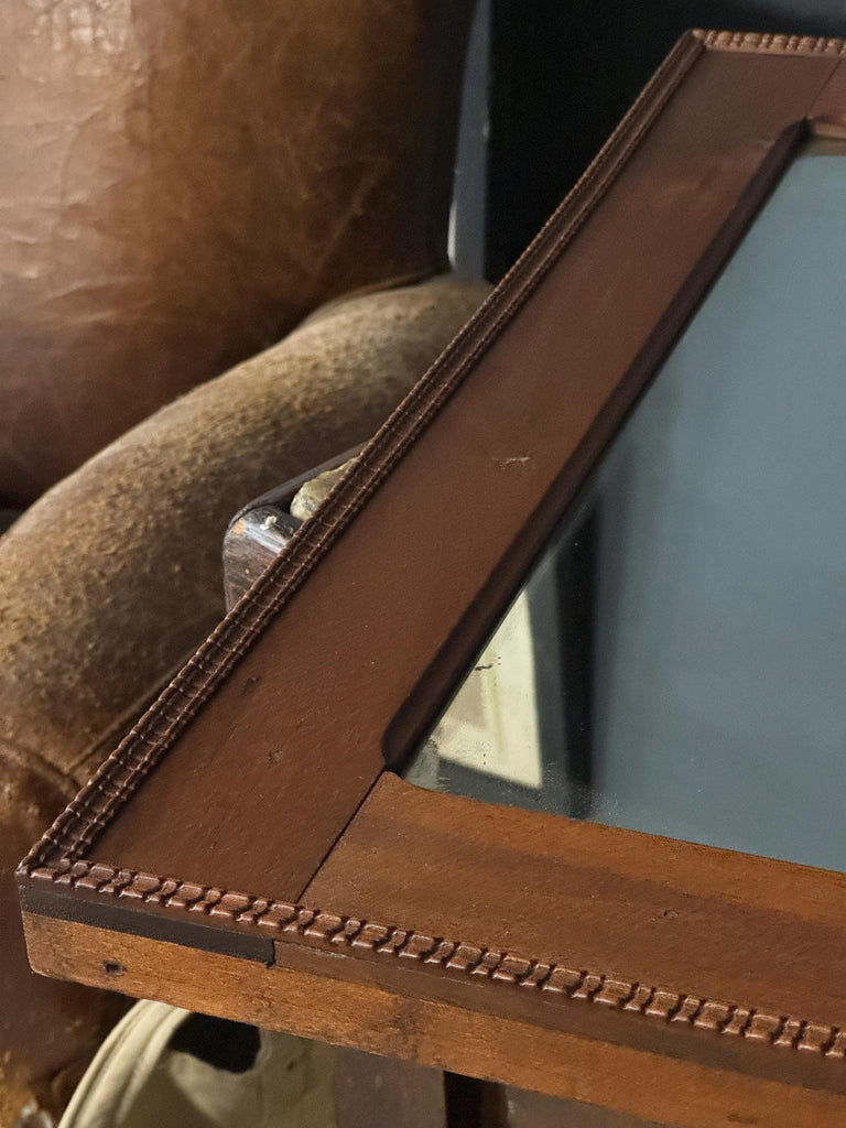 Large Antique Wood Mirror, Rectangle Mirror, Entryway Mirror, Hallway Mirror, Powder Room Mirror, Dressing Mirror, Vanity Mirror