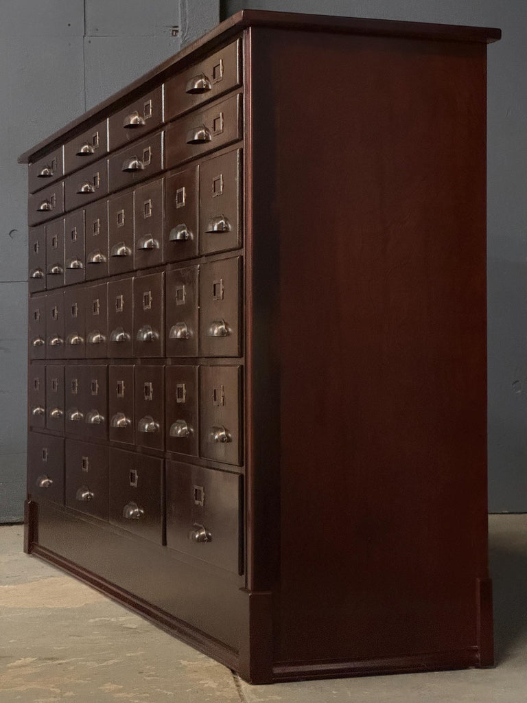 Antique Wood File Cabinet, File Drawers, Vintage Drawer Unit, Apothecary Cabinet, Entryway Cabinet, Industrial Office