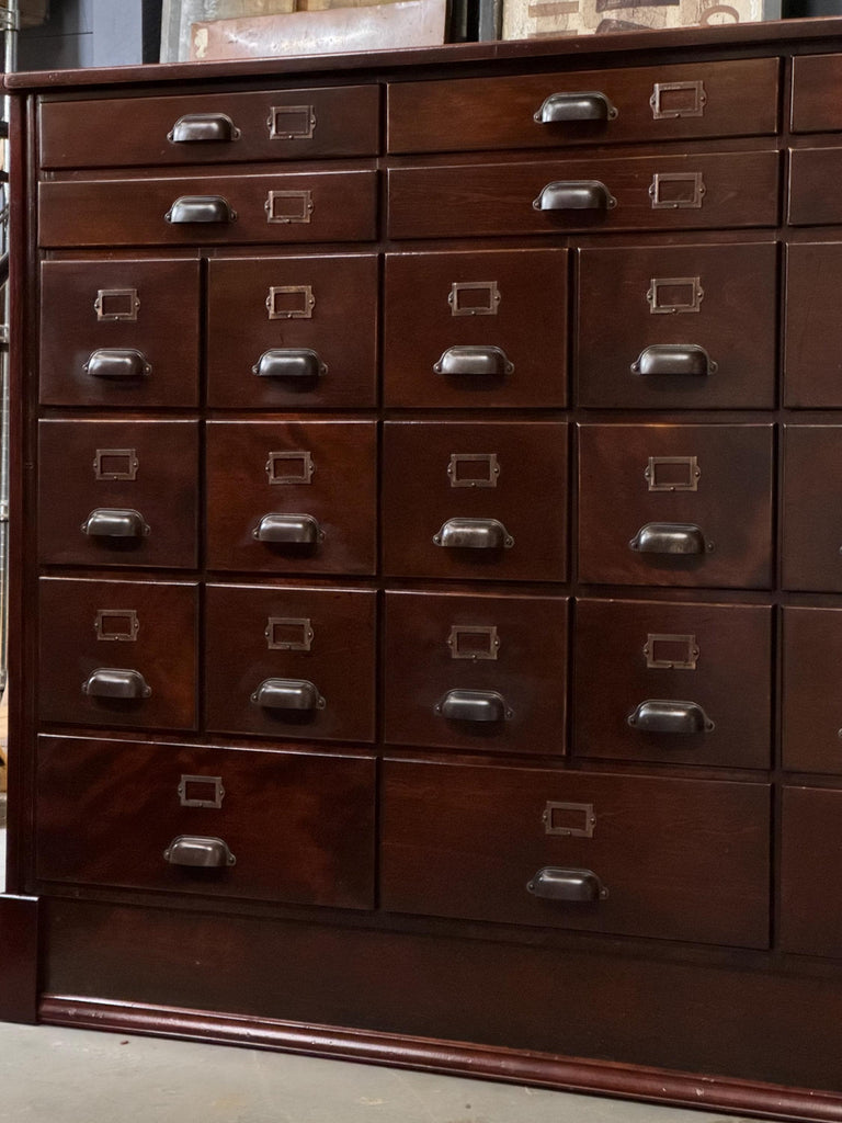 Antique Wood File Cabinet, File Drawers, Vintage Drawer Unit, Apothecary Cabinet, Entryway Cabinet, Industrial Office