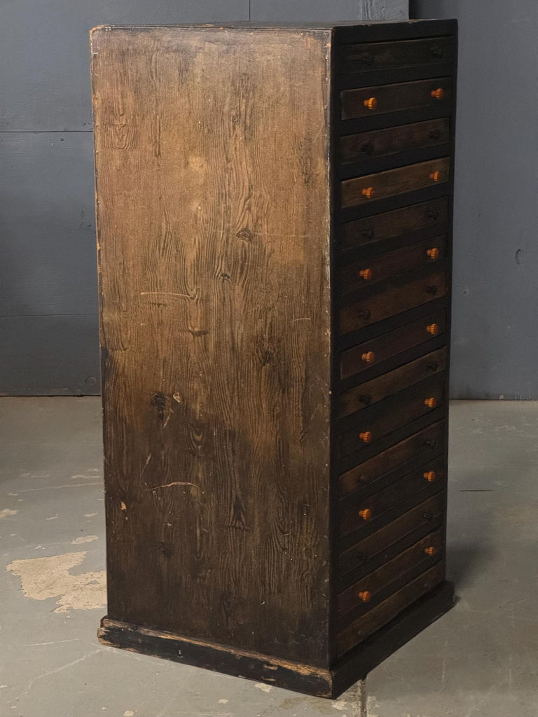 Small Antique Parts Cabinet, Drawer Cabinet, General Store Cabinet, Printers Cabinet, Farmhouse Cabinet, Rustic Storage