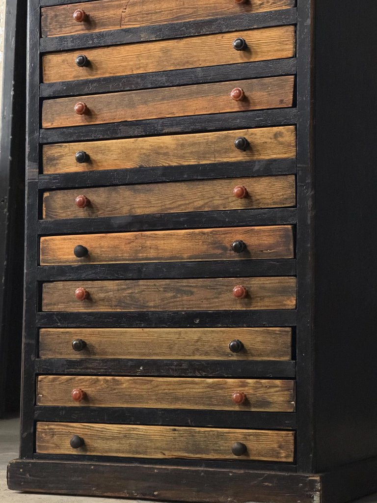 Small Antique Parts Cabinet, Drawer Cabinet, General Store Cabinet, Printers Cabinet, Farmhouse Cabinet, Rustic Storage