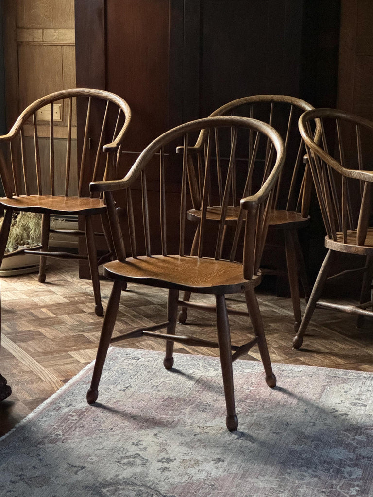 Antique Spindle Back Chairs, Set Of Four Dining Chairs, Tavern Chairs, Solid Wood Windsor Chairs, Desk Chairs, Jury Chairs, Club Chairs