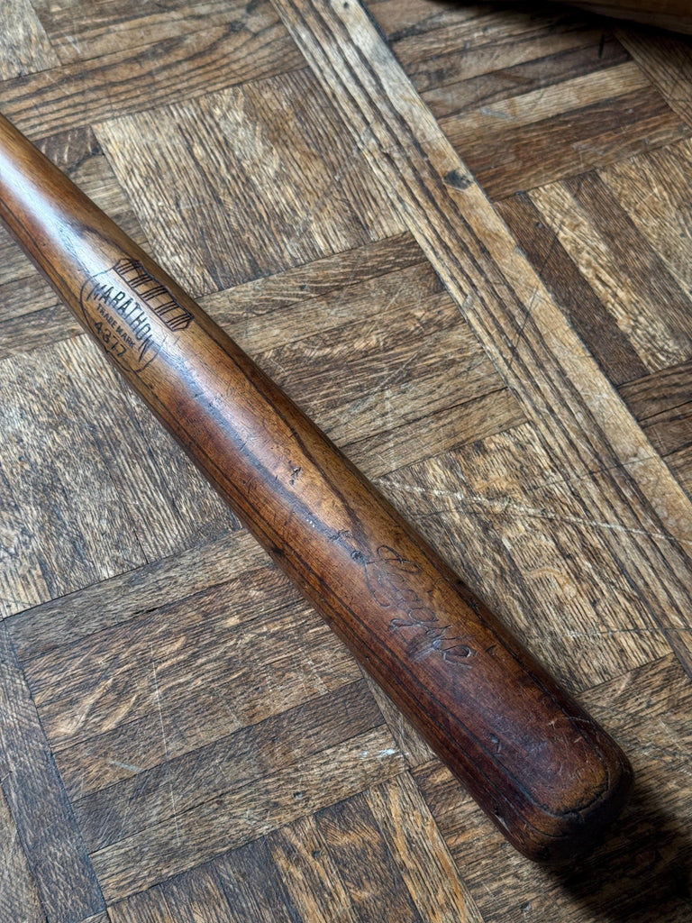 Antique Baseball Bat, Montgomery Ward Marathon Trade Mark 4377 League Baseball Bat, Baseball Memorabilia, Vintage Baseball Decor