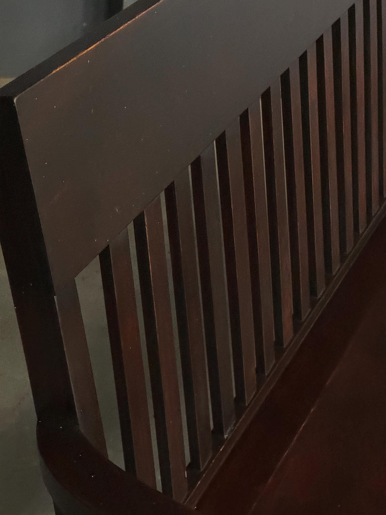 Antique Wood Bench, Deacons Bench, Dark Wood Entryway Bench, Farmhouse Bench, Courthouse Bench, Railroad Bench