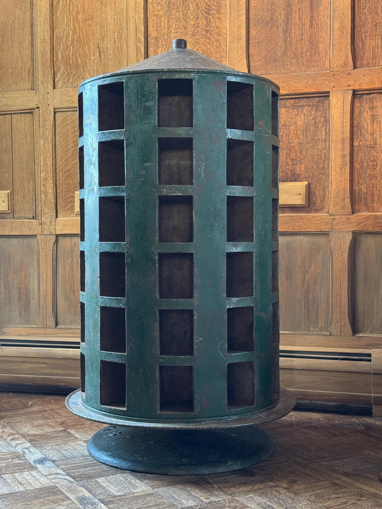 Antique Rotating Parts Cabinet, Sorting Cabinet, Revolving Countertop Display, Hardware Store Nail Bin, Pennzoil Make-Do Parts Cabinet