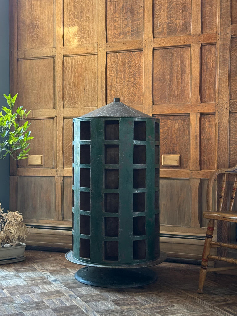 Antique Rotating Parts Cabinet, Sorting Cabinet, Revolving Countertop Display, Hardware Store Nail Bin, Pennzoil Make-Do Parts Cabinet