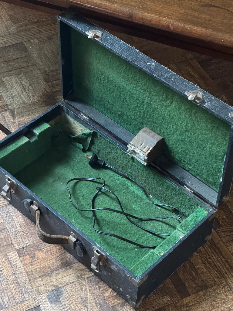 Antique Neon Crucifix With Stand