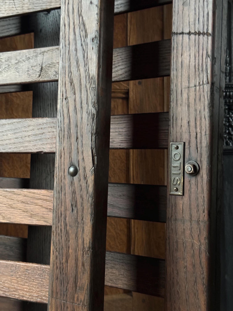 Otis Antique Sliding Elevator Doors, Wood Warehouse Elevator Door, Set Of Three