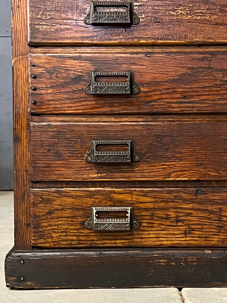 Antique Map Cabinet, Printers Cabinet, Large Drawer Unit, Blueprint Flat File Cabinet, Industrial Storage, Art Storage