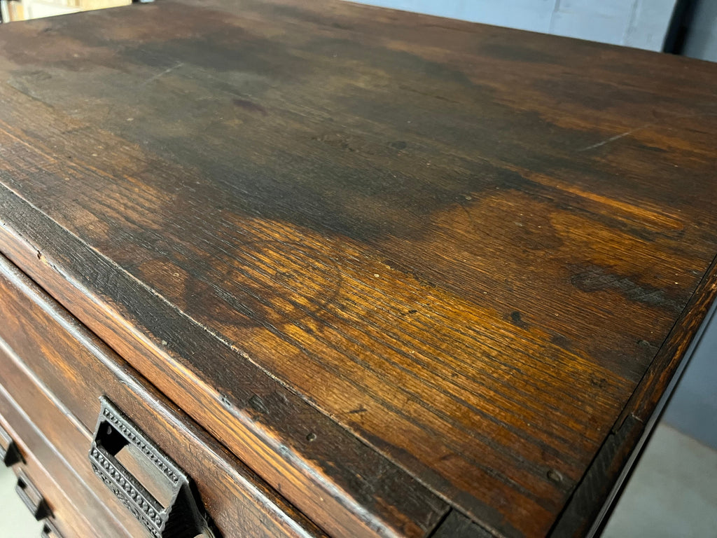 Antique Map Cabinet, Printers Cabinet, Large Drawer Unit, Blueprint Flat File Cabinet, Industrial Storage, Art Storage