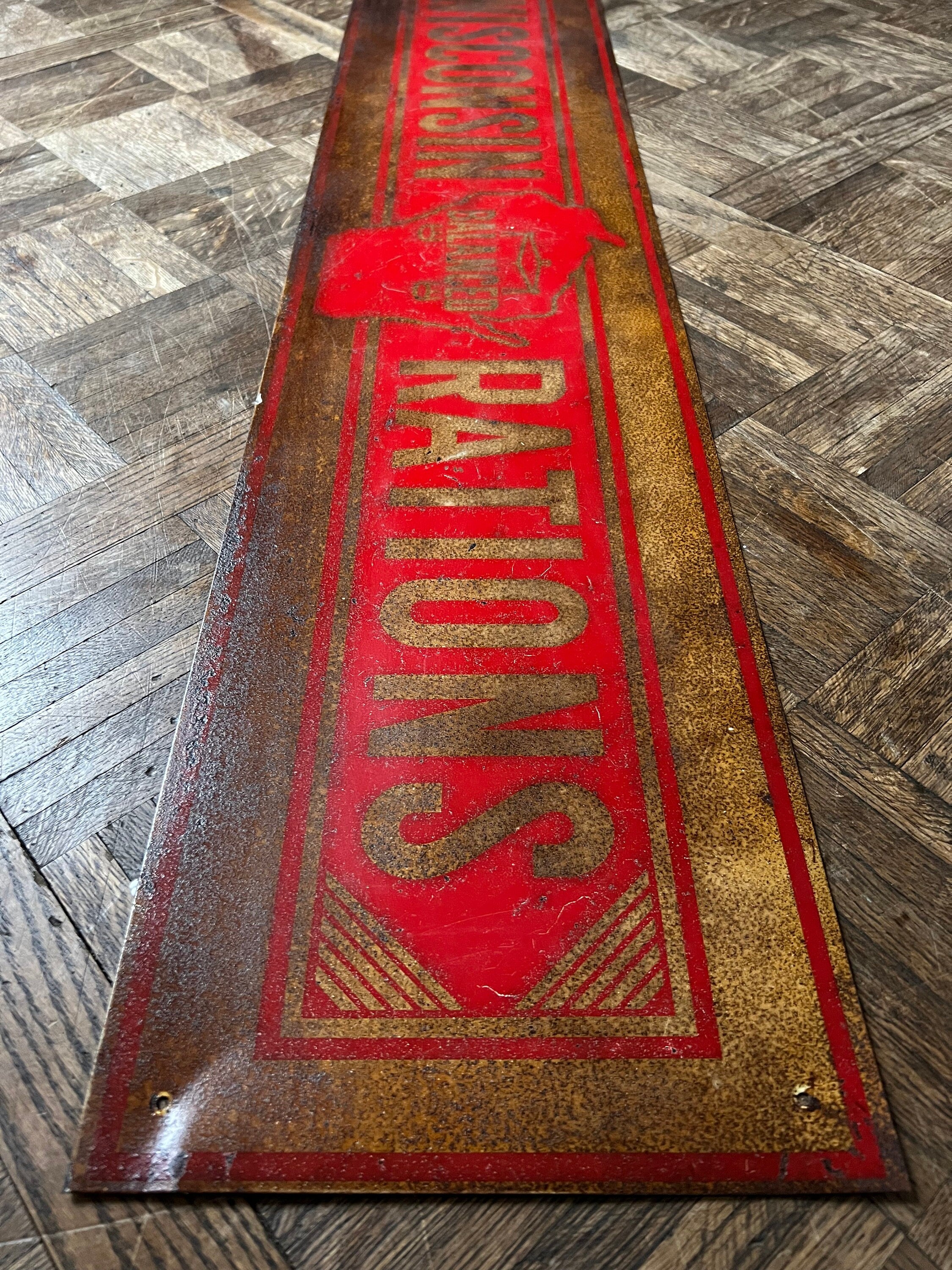 RESERVED - Vintage Wisconsin Rations Sign, Wisconsin State Sign, Wisco ...