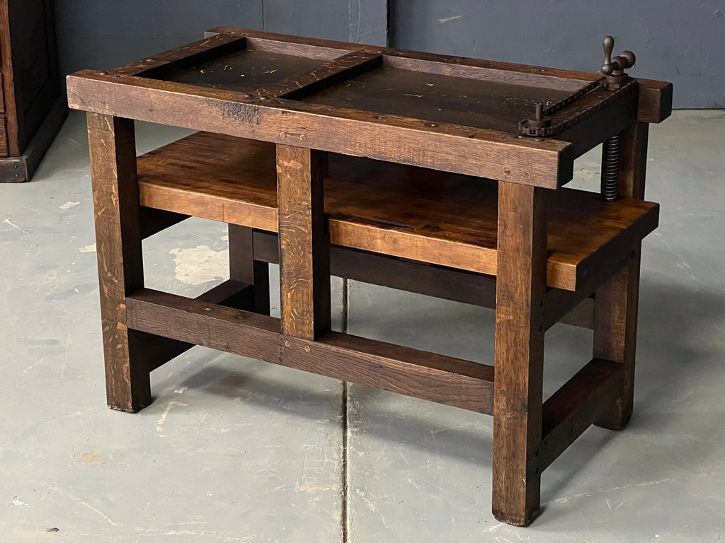 Antique Industrial Accent Table, Industrial Farmhouse Side Table, Industrial Console Table, Occasional Table, Bar Table