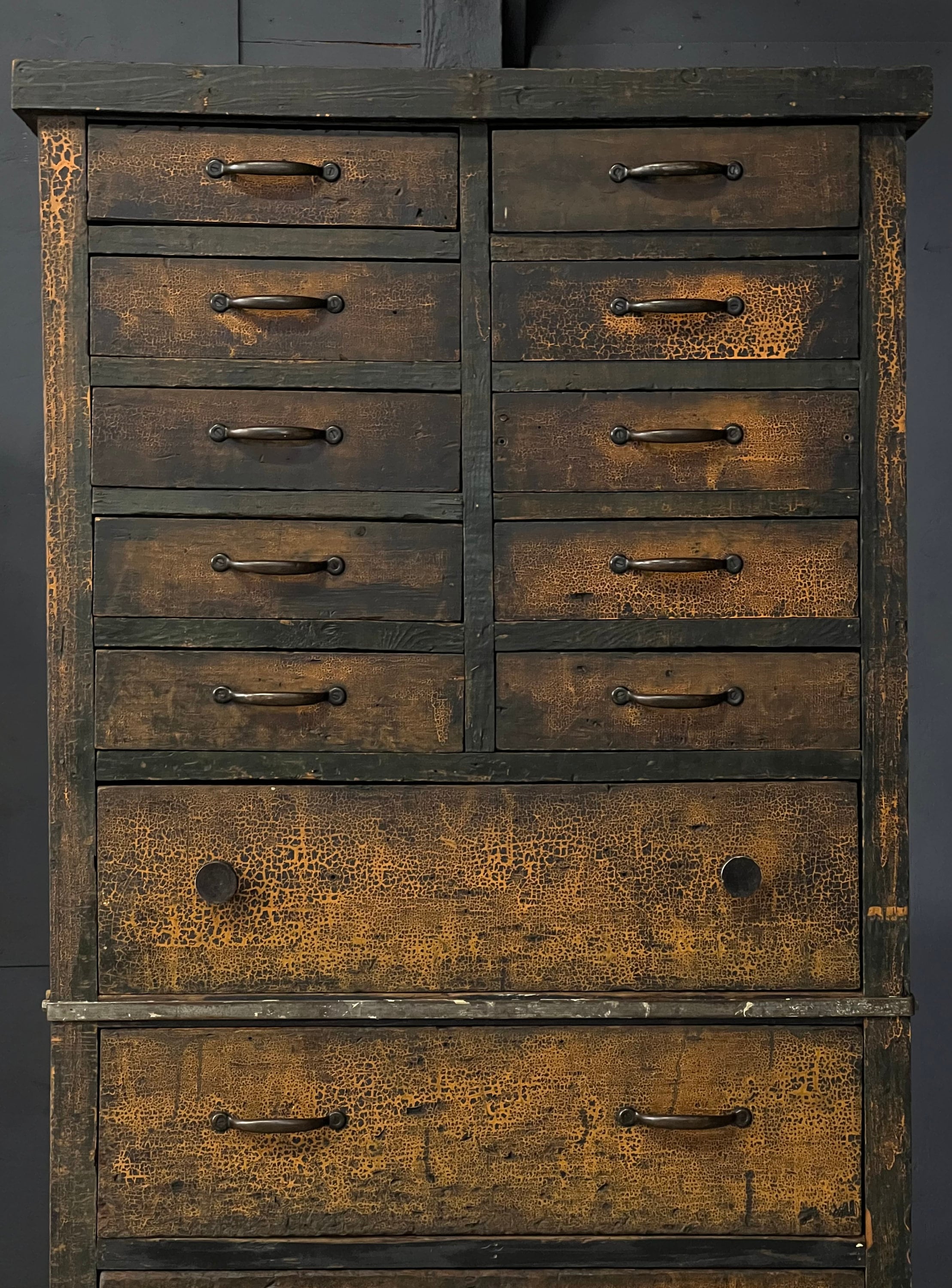 Tall Antique Drawer Cabinet Wood