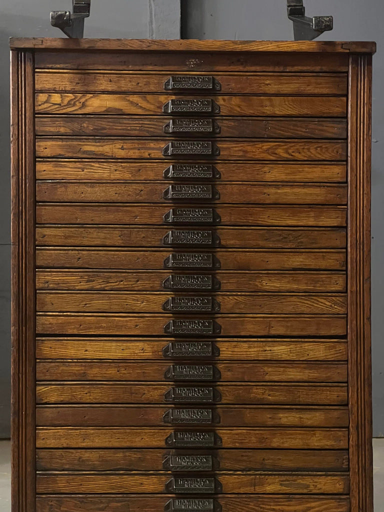 Antique Printers Cabinet, Hamilton Typeset Cabinet, Flat File Cabinet, California Case, Jewelry Storage, Art Storage