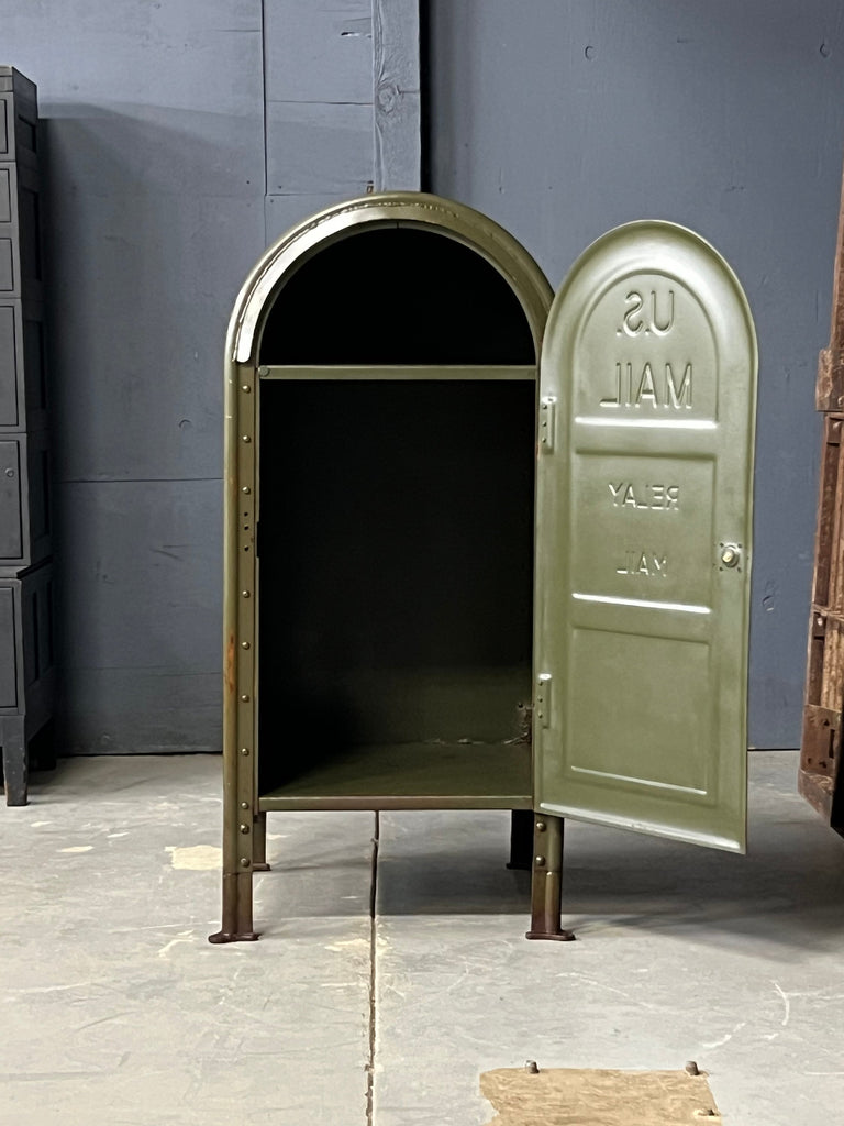 Vintage Relay Mailbox, US Mail Relay Box, Large Metal Mailbox, Vintage Post Office, Industrial Office, Industrial Storage Decor