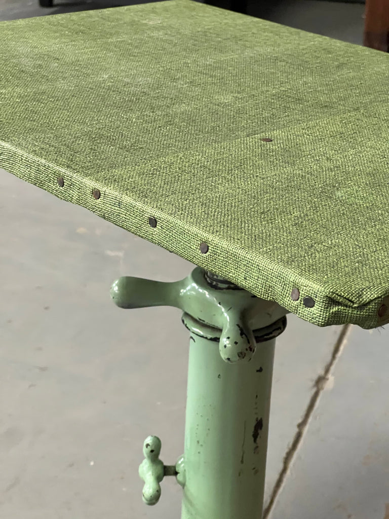 Antique Adjustable Artist Table, Drawing Table, Small Drafting Table, Industrial Desk, Cast Iron Table, Industrial Side Table