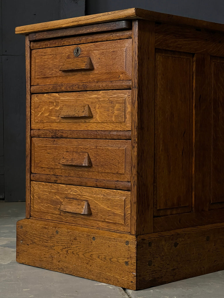 Small Antique Drawer Cabinet, Wood Side Table With Drawers, Wood Multi Drawer Cabinet, Industrial Office Furniture