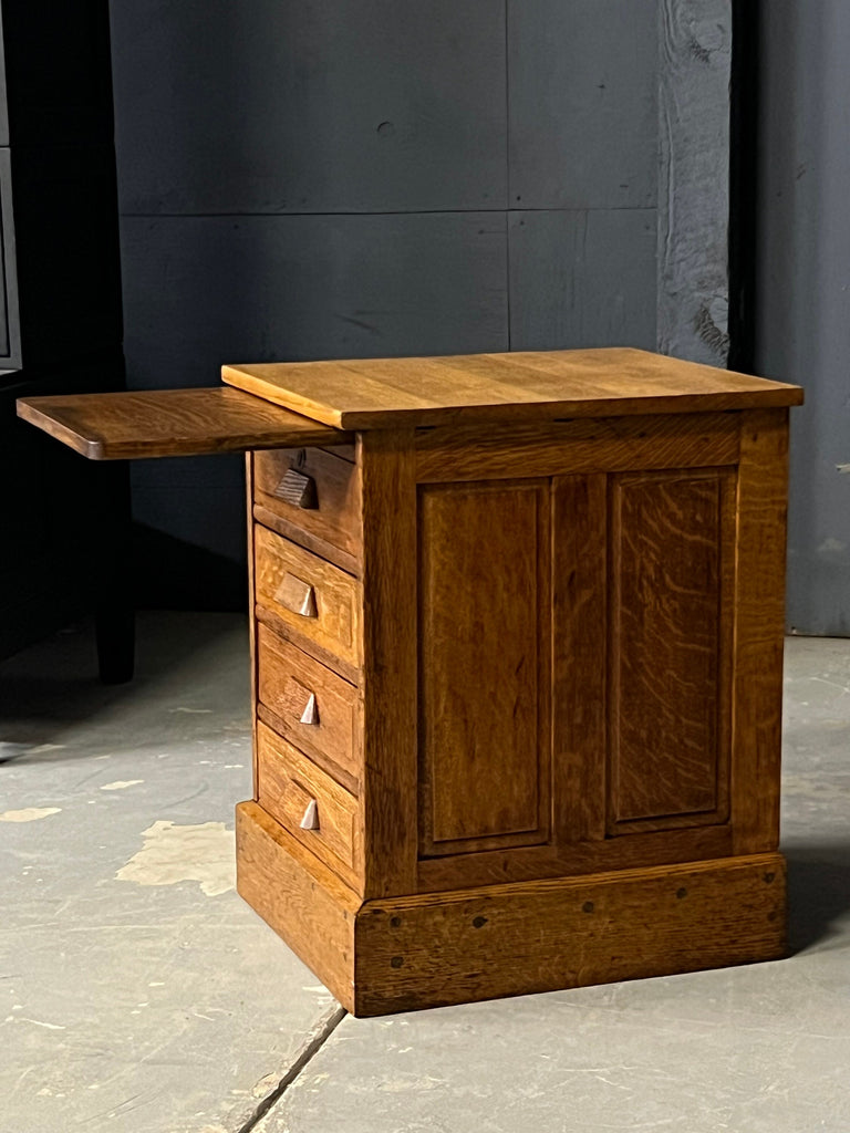 Small Antique Drawer Cabinet, Wood Side Table With Drawers, Wood Multi Drawer Cabinet, Industrial Office Furniture
