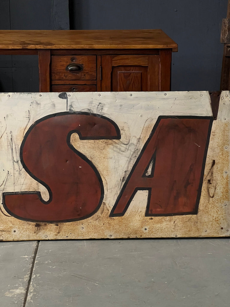Large Hand Painted BSA Motorcycles Sign, Vintage BSA Sign, Birmingham Small Arms Company Ltd., Motorcycle Dealer Sign, Motorcycle Shop Sign